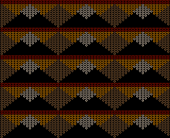 Four Color Intarsia Design Knitting Chart