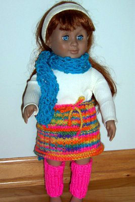American Girl DollSkirt Knitting Pattern