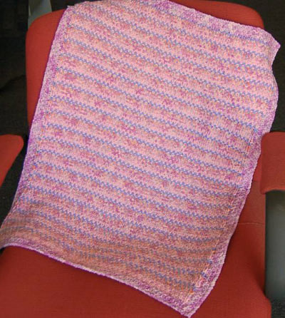 Easy Crossword on Easy Baby Blanket Knitting Pattern Features A Simple Slip Stitch