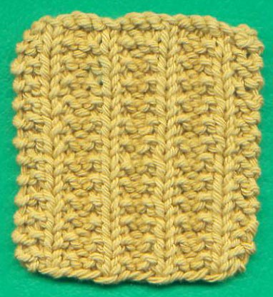 Seed Rib Knitting Stitch Pattern