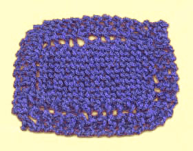diagonal afghan knitting pattern
