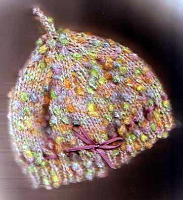 Eyelet Hat For Newborn Babies Knitting Pattern