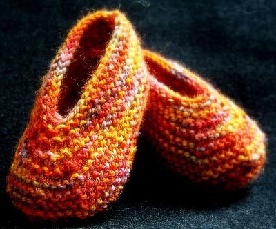 Baby Slippers on Baby Slippers Knitting Pattern