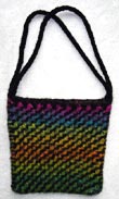 Diagonal Ripple Felted Purse Knitting Pattern