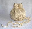 Evening Pouch Drawstring Bag Knitting Pattern