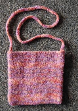 Felt Knit Bag Knitting Pattern