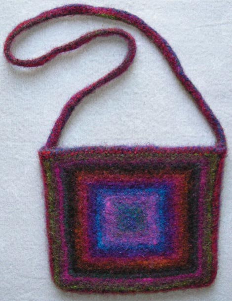 Felted Op Art Bag Knitting Pattern