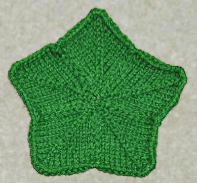 Petal Cloth or Christmas Star Knitting Pattern