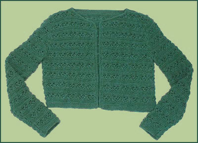 Bed Jacket Knitting Pattern