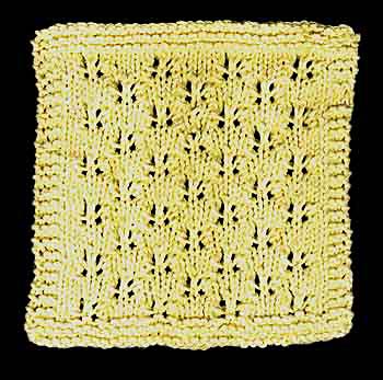 Butterfly Lace Stitch Cloth Knitting Pattern