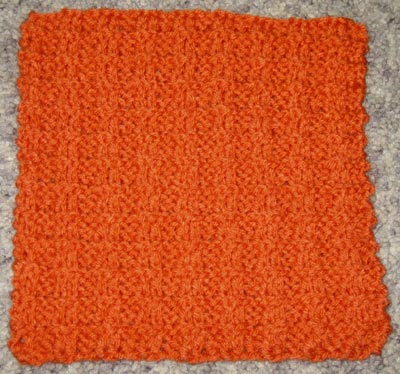 Checks and Ridges Knitting Pattern