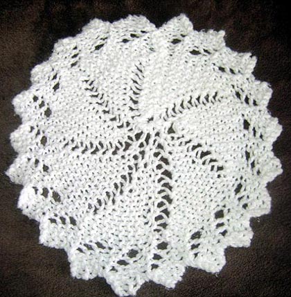 Lace Circular Cloth Knitting Pattern