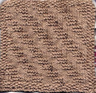 Garter Stitch Steps Cloth Knitting Pattern