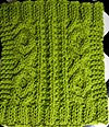 Hugs And Kisses Cable Wash Cloth Knitting Pattern