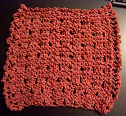 Lace Check Cloth Knitting Pattern