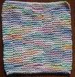 Easy End Of The Rainbow Dish Cloth Knitting Pattern