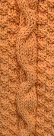 Eccentric Cable Knitting Stitch Pattern