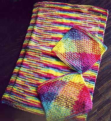Kitchen Towel And Matching Dish Cloth Knitting Pattern