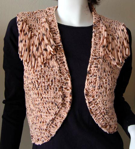 Fringed Vest For Women Knitting Pattern
