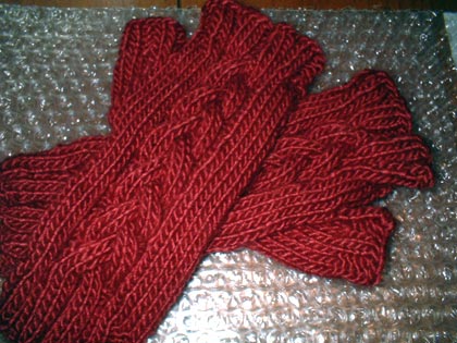 gauntlets knitting pattern