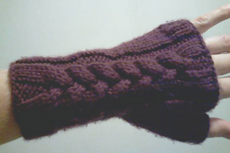 knitted gauntlets