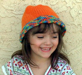 Ruffle Hat For Kids Knitting Pattern