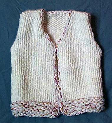 children's knitted vest pattern free