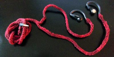 Headphones Cord Cover Knitting Pattern