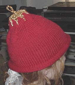 knit Christmas hat