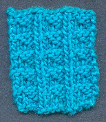 Triangle Squares Knitting Stitch Pattern