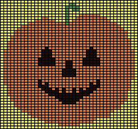 Carved Jack-O-Lantern Knitting Chart