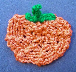 Halloween Pumpkin Pin Knitting Pattern