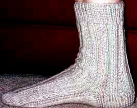Ribbed Socks knitting pattern