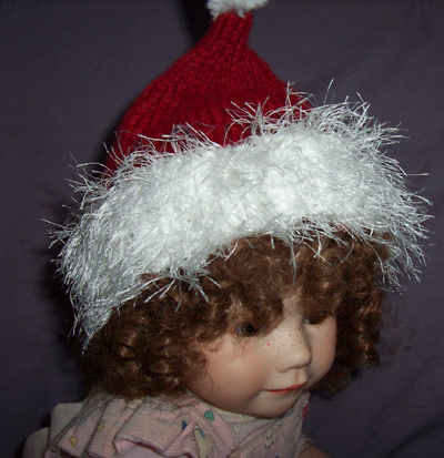 Santa Hat Knitting Pattern For Babies