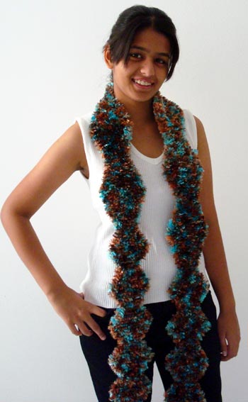 diamond scarf knitting pattern