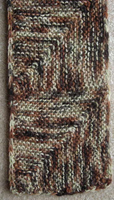 Miter Squares Scarf Knitting Pattern