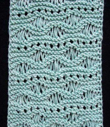 How to use Knitting Eyelet Lace - # ShiFio's Patterns