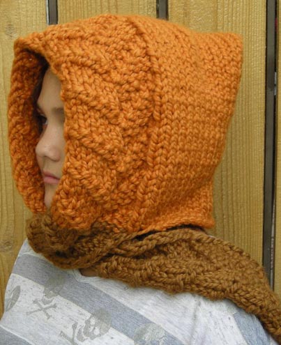 Scoodie (Scarf and Hood) Knitting Pattern