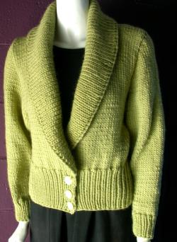 Shawl Collar Cardigan Knitting Pattern
