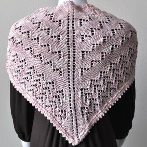 Lace Shawl With Picot Hem Knitting Pattern