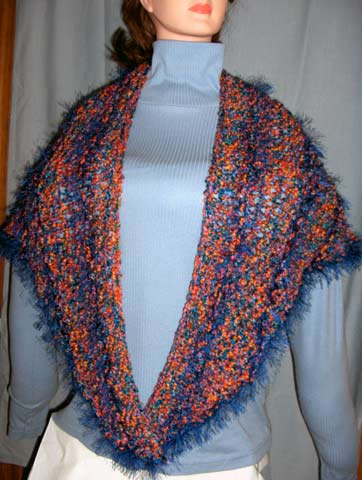 Beginner Triangle Shawl Knitting Pattern