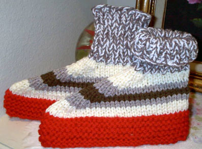 Knitting Pattern For Short Row Slippers