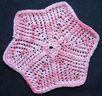 Lace Star Cloth Knitting Pattern