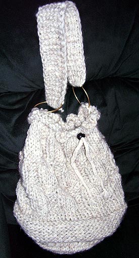 knitting pattern bag bag