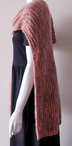 Beginner Ruana Or Stole Knitting Pattern