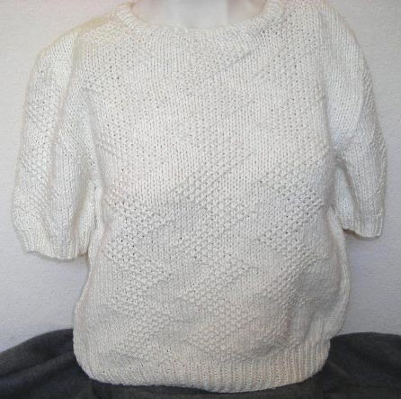 Short Sleeved Sweater For Women Knitting Pattern